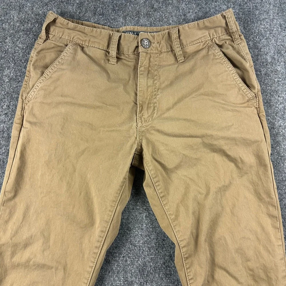 BKE Jake Straight Pants‎ Mens 31R Tan Khaki Chino Casual Stretch Trousers